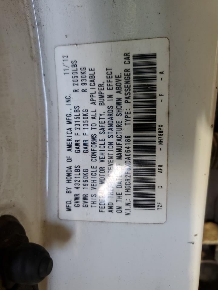 2013 Honda Accord Exl vin: 1HGCR2F8XDA064186