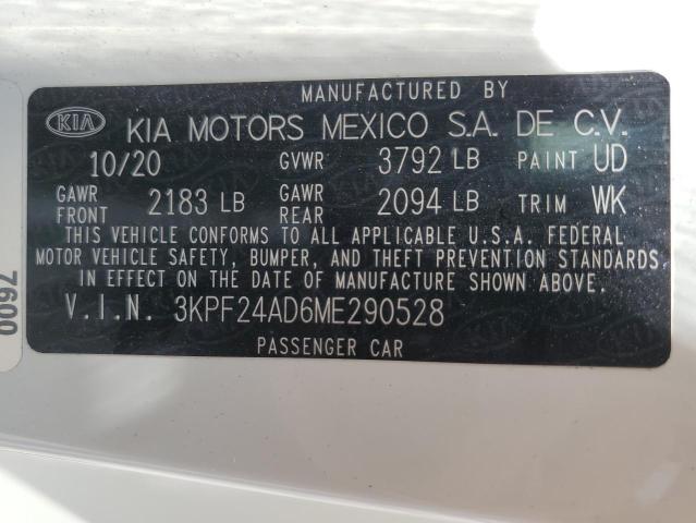 3KPF24AD6ME290528 Kia Forte FE 12