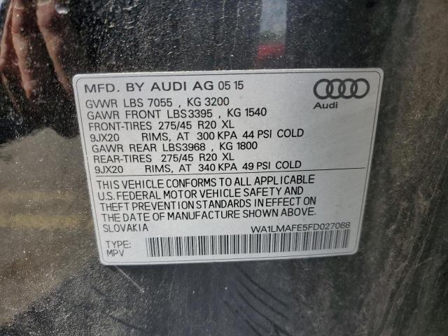 2015 Audi Q7 Tdi Premium Plus VIN: WA1LMAFE5FD027068 Lot: 57244164