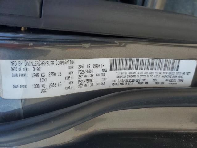 2002 Jeep Grand Cherokee Laredo VIN: 1J4GW48S12C267623 Lot: 58976384