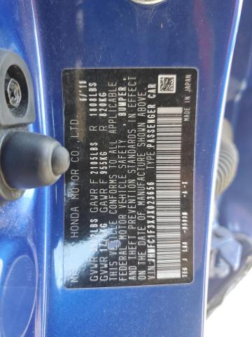 2018 Honda Civic Ex VIN: JHMFC1F3XJX023656 Lot: 60358934