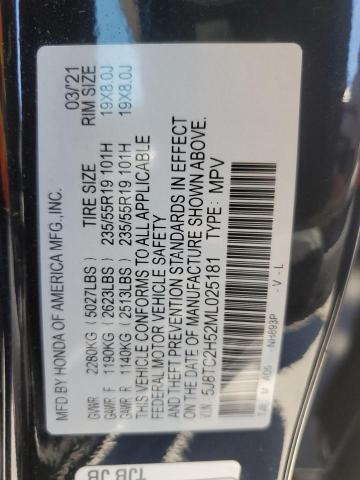 2021 Acura Rdx Technology VIN: 5J8TC2H52ML025181 Lot: 58792024