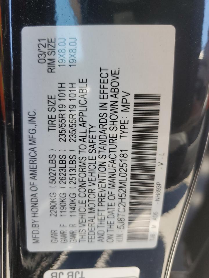 5J8TC2H52ML025181 2021 Acura Rdx Technology