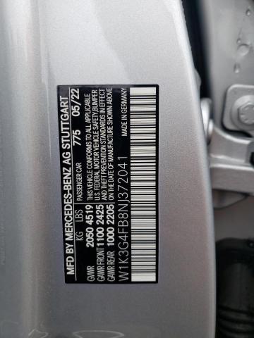2022 Mercedes-Benz A 220 4Matic VIN: W1K3G4FB8NJ372041 Lot: 59646114