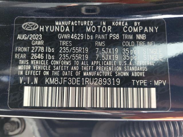 2024 HYUNDAI TUCSON XRT KM8JF3DE1RU289319