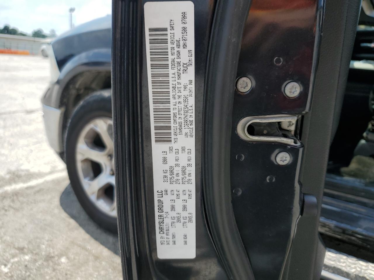 1C6RR7NT6ES419501 2014 Ram 1500 Laramie