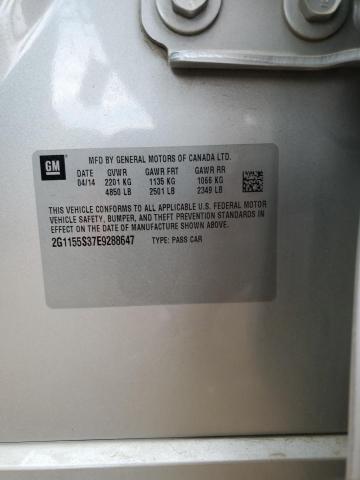 2014 Chevrolet Impala Ltz VIN: 2G1155S37E9288647 Lot: 61158284