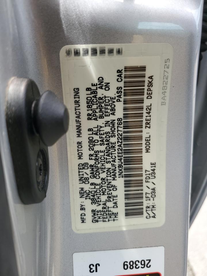 1NXBU4EE2AZ227768 2010 Toyota Corolla Base
