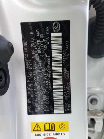 2017 Lexus Es 350 VIN: 58ABK1GG4HU050601 Lot: 57038894