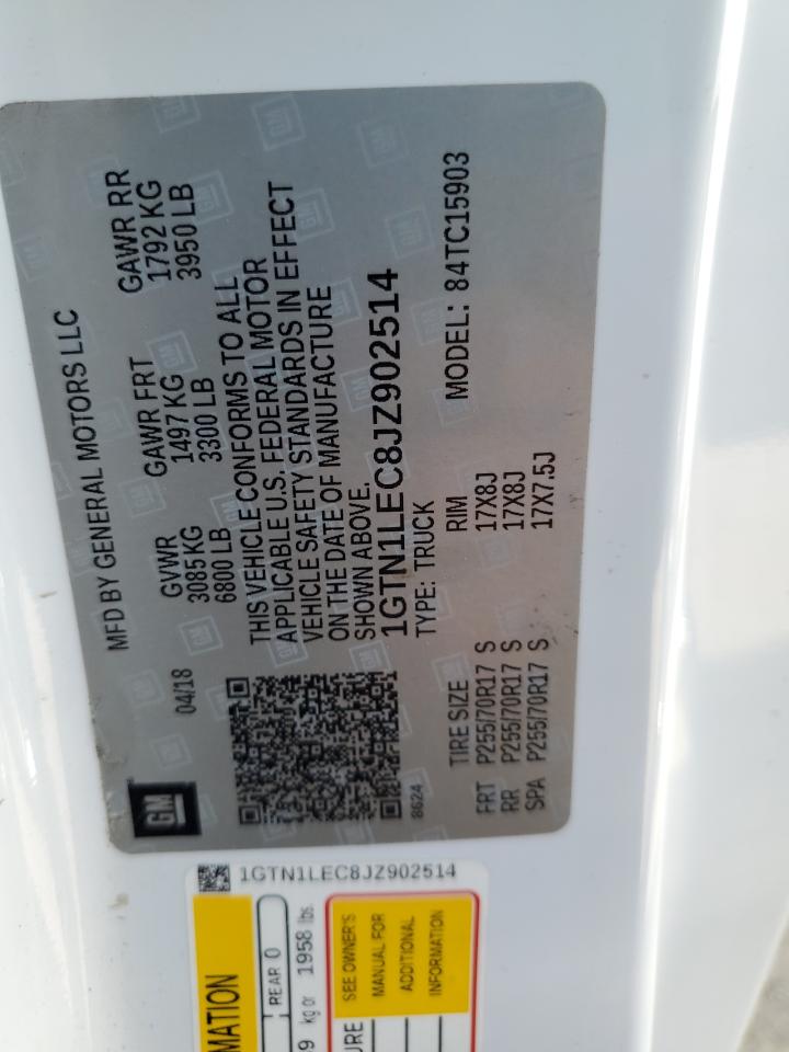 1GTN1LEC8JZ902514 2018 GMC Sierra C1500