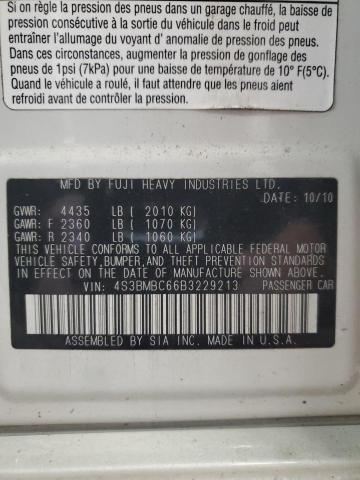 2011 Subaru Legacy 2.5I Premium VIN: 4S3BMBC66B3229213 Lot: 58285004