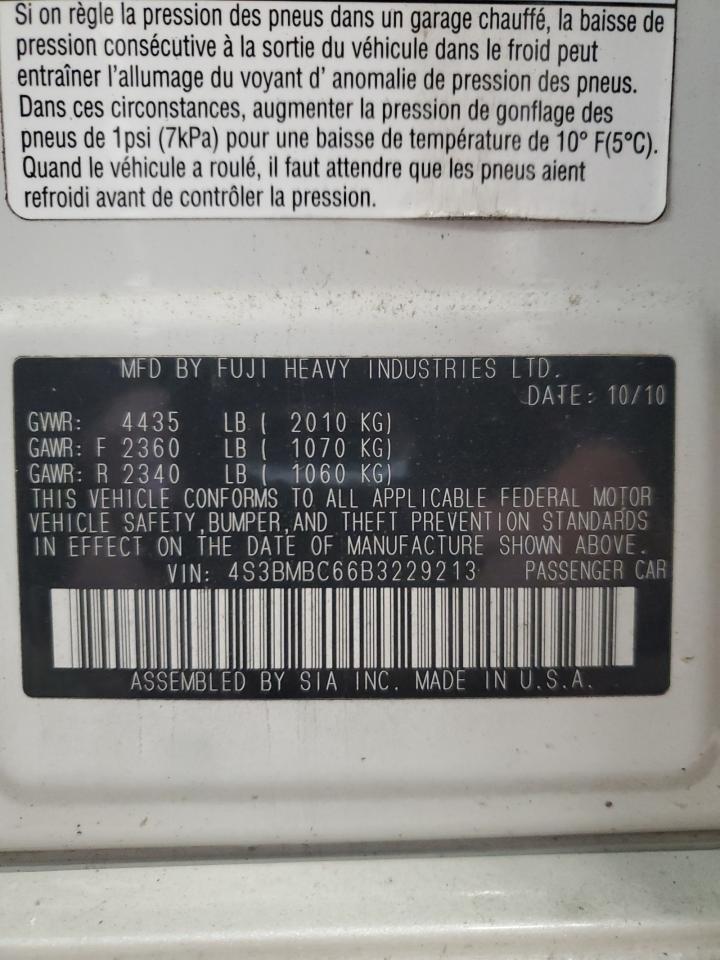 4S3BMBC66B3229213 2011 Subaru Legacy 2.5I Premium