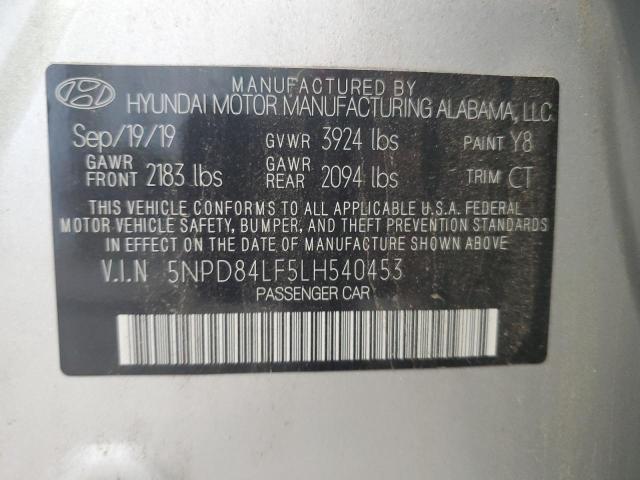 5NPD84LF5LH540453 2020 Hyundai Elantra Sel