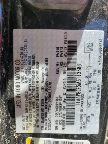 2021 FORD MUSTANG GT - 1FA6P8CF5M5113588