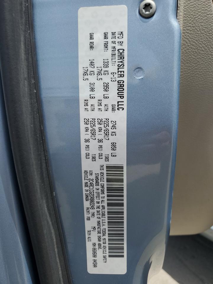 2C4RC1CG2DR802249 2013 Chrysler Town & Country Touring L