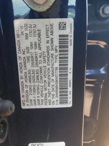 2HKRW6H39KH217799 2019 Honda Cr-V Lx