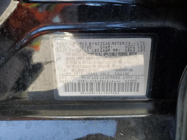 2020 Nissan Sentra Sv VIN: 3N1AB8CV1LY219521 Lot: 60400424