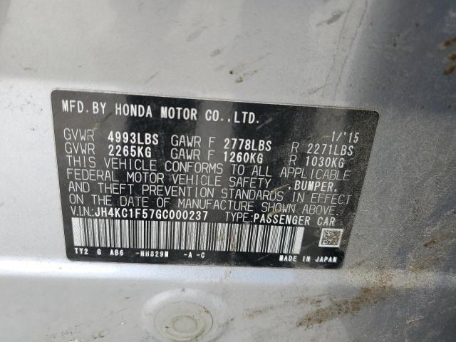2016 ACURA RLX TECH - JH4KC1F57GC000237