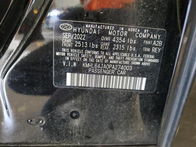 2023 Hyundai Sonata Sel VIN: KMHL64JA0PA274003 Lot: 59633334