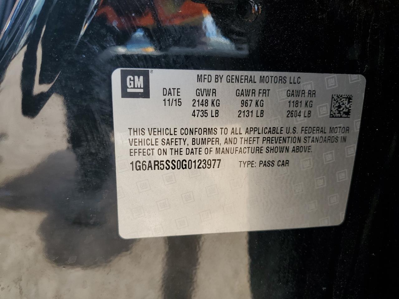 1G6AR5SS0G0123977 2016 Cadillac Cts Luxury Collection