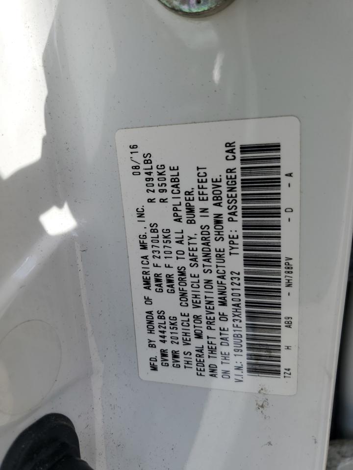 19UUB1F3XHA001232 2017 Acura Tlx