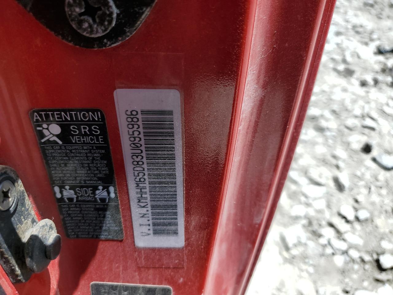 KMHHM65D83U095986 2003 Hyundai Tiburon