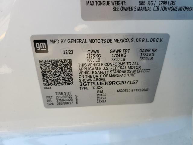 VIN 3GTPUJEK9RG207157 2024 GMC Sierra, K1500 Elevat... no.13