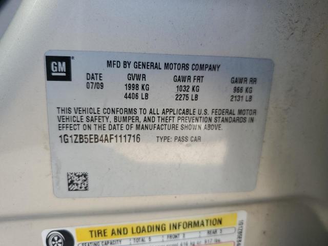 2010 Chevrolet Malibu Ls VIN: 1G1ZB5EB4AF111716 Lot: 58043874