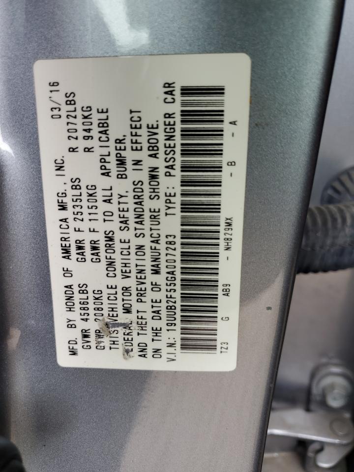 19UUB2F55GA007283 2016 Acura Tlx Tech