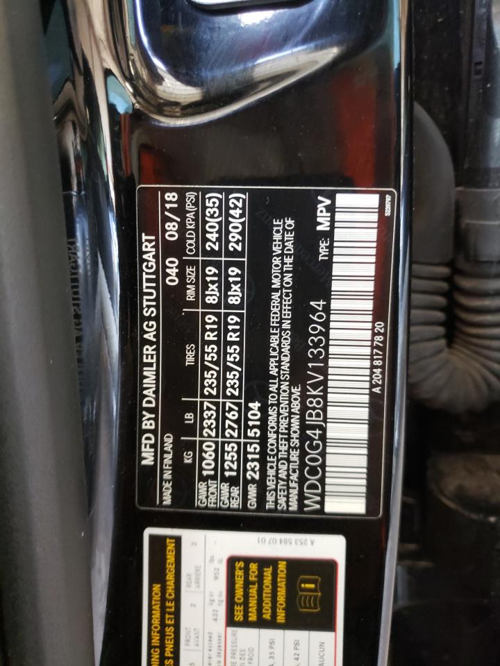 WDC0G4JB8KV133964 2019 Mercedes-Benz Glc 300