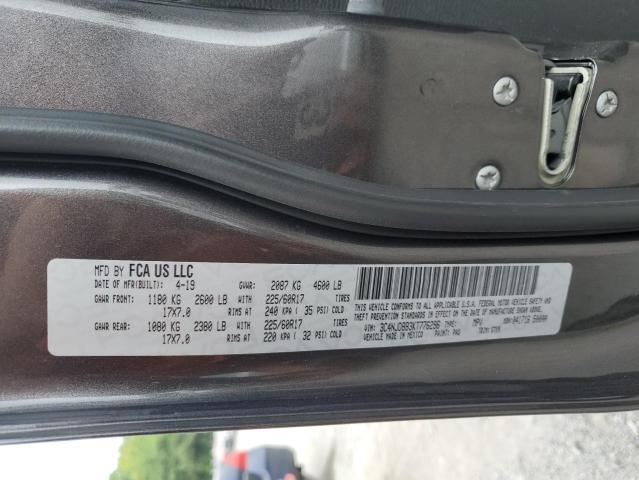 2019 Jeep Compass Latitude VIN: 3C4NJDBB3KT776296 Lot: 57640064