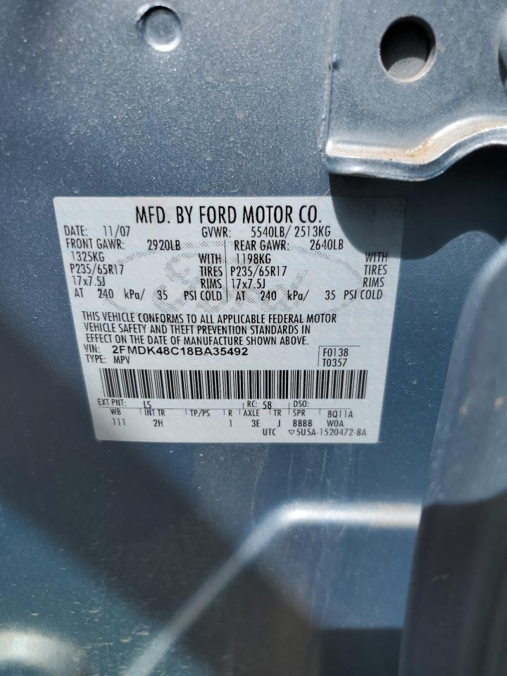 2FMDK48C18BA35492 2008 Ford Edge Sel