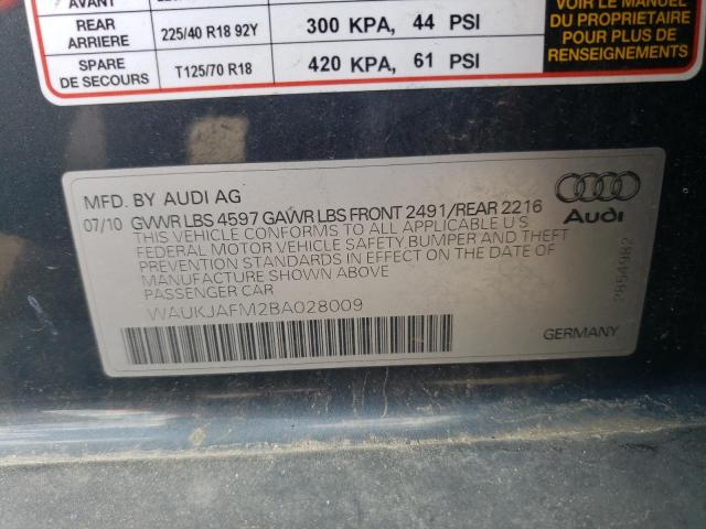 2011 Audi A3 Premium Plus VIN: WAUKJAFM2BA028009 Lot: 58926854