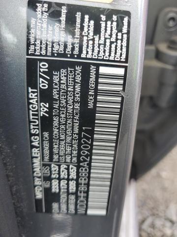 2011 Mercedes-Benz E 350 4Matic VIN: WDDHF8HB8BA290271 Lot: 58349454