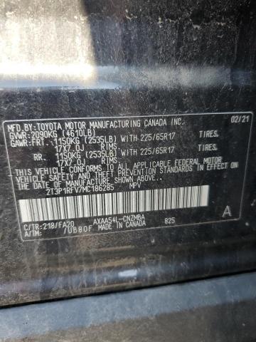 VIN 2T3P1RFV7MC186285 2021 Toyota RAV4, Xle no.13