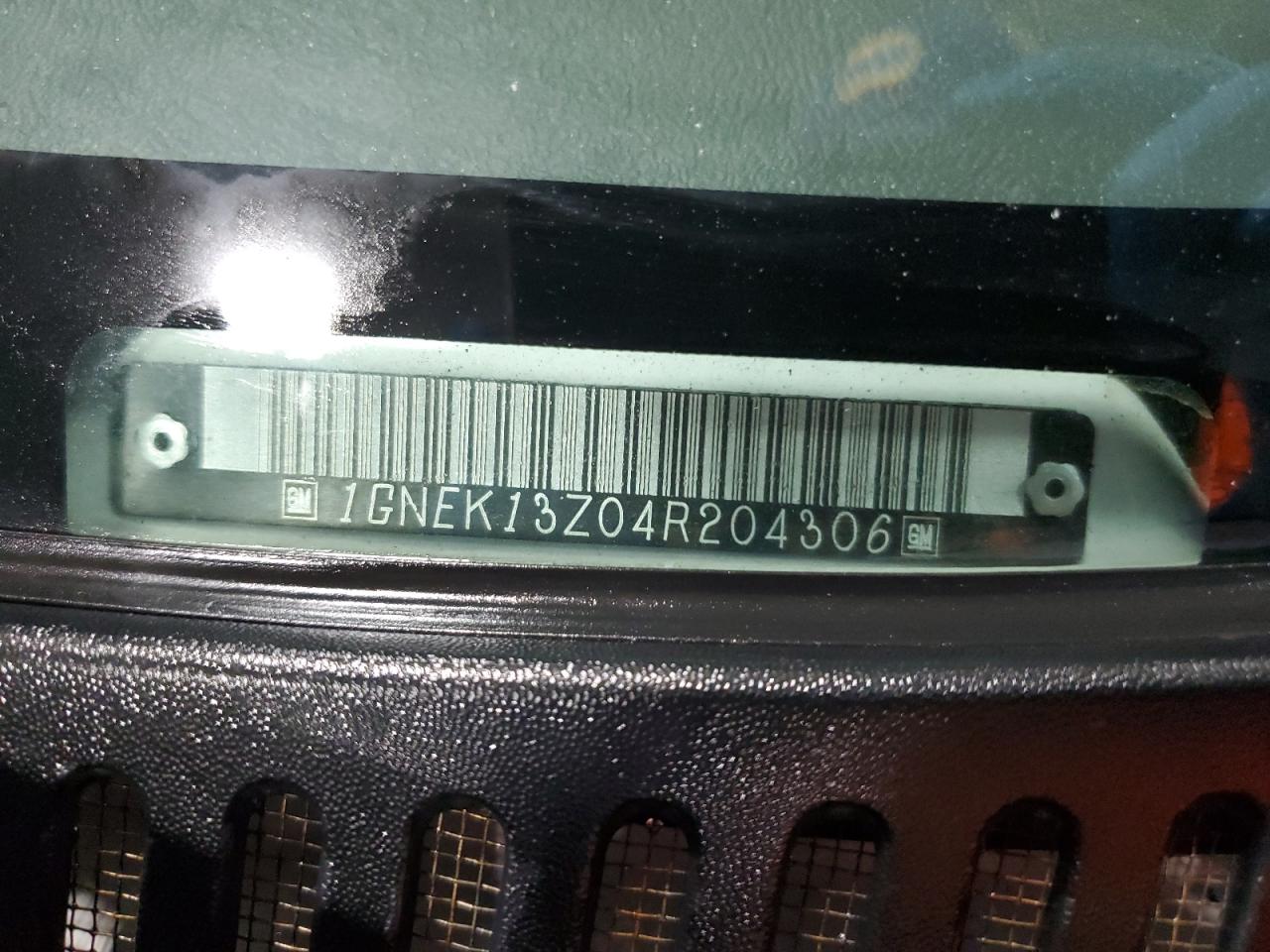 1GNEK13Z04R204306 2004 Chevrolet Tahoe K1500