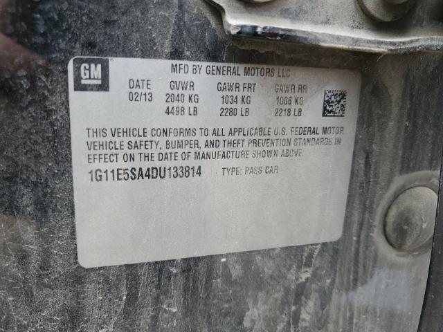 2013 Chevrolet Malibu 2Lt VIN: 1G11E5SA4DU133814 Lot: 58724024