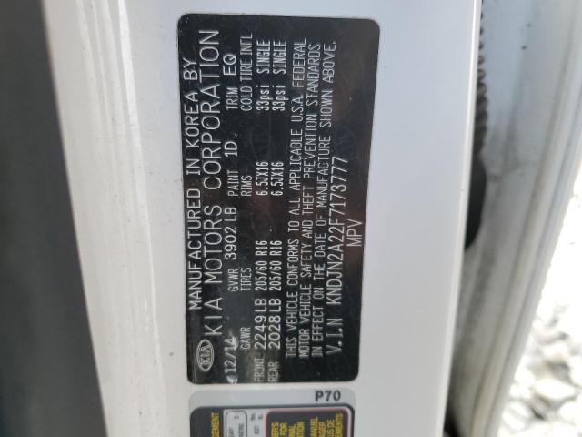 2015 Kia Soul VIN: KNDJN2A22F7173777 Lot: 58609194