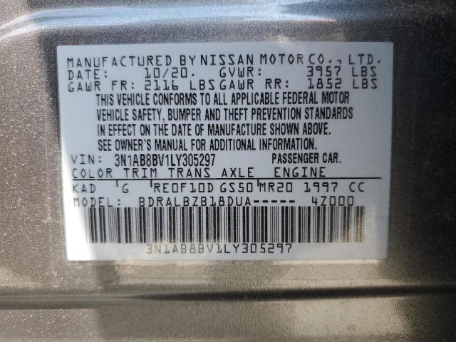 2020 Nissan Sentra S VIN: 3N1AB8BV1LY305297 Lot: 59033564