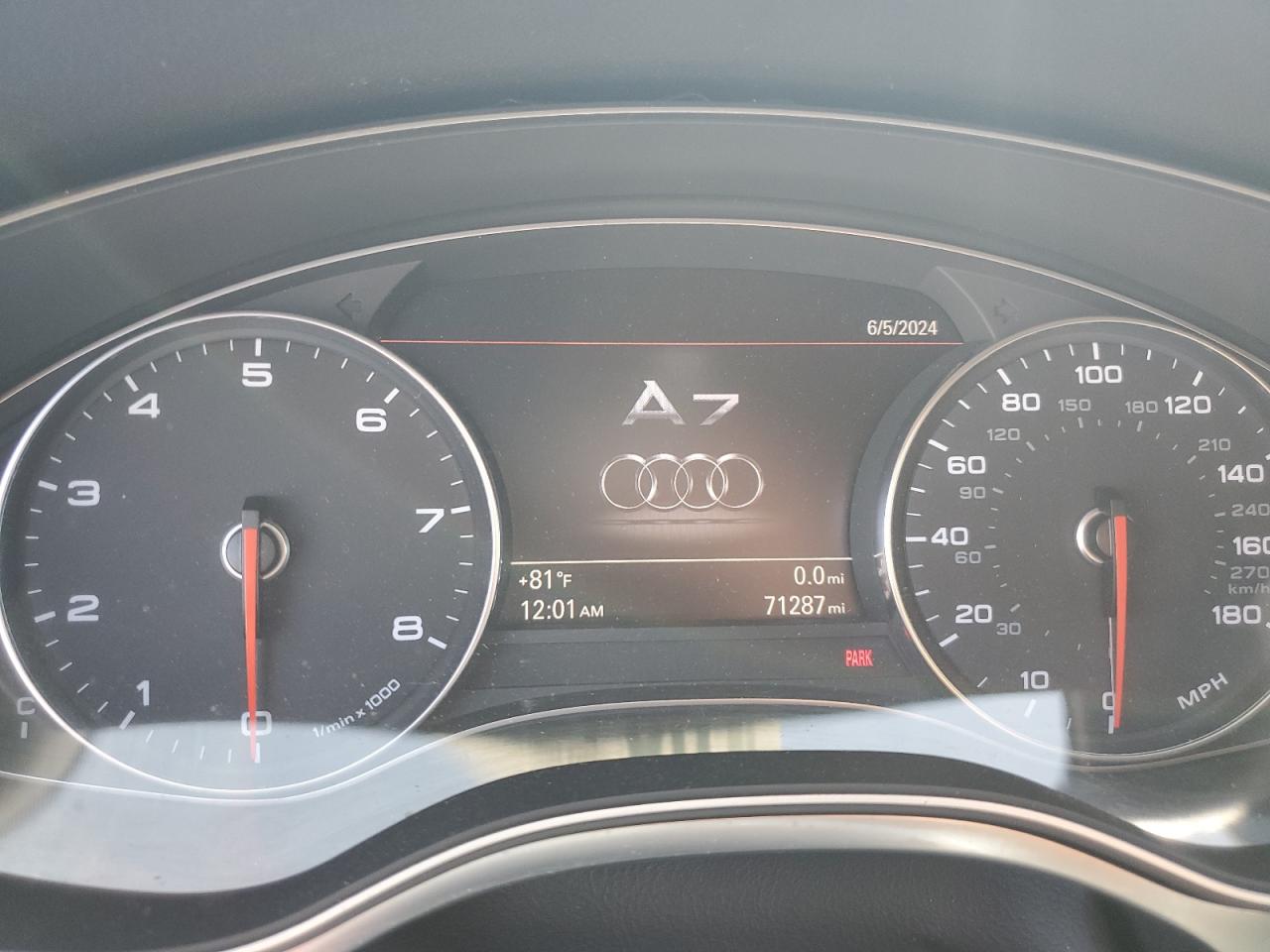 WAUSGAFC2CN031475 2012 Audi A7 Prestige