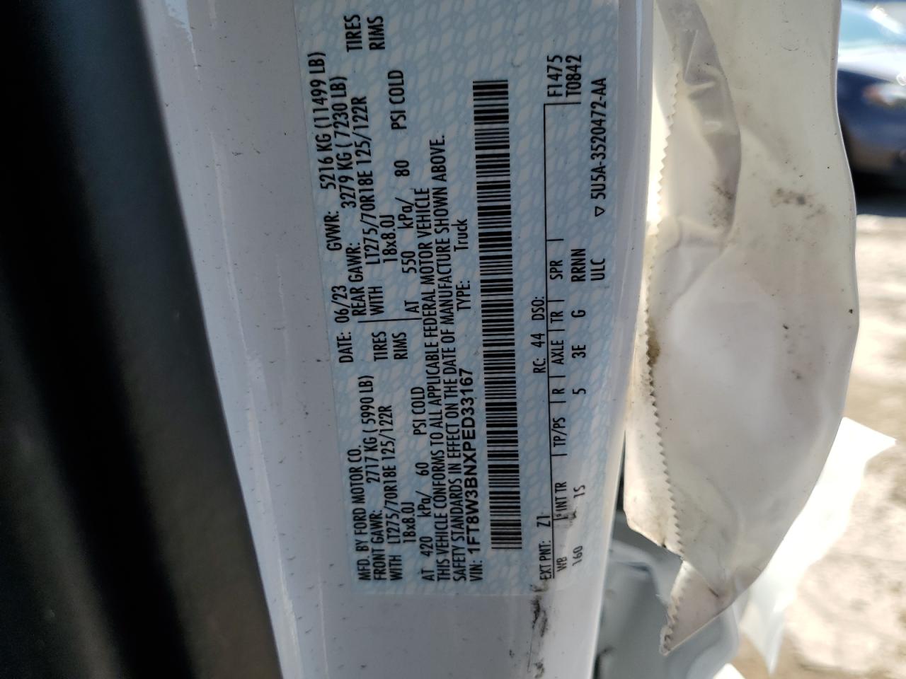 1FT8W3BNXPED33167 2023 Ford F350 Super Duty