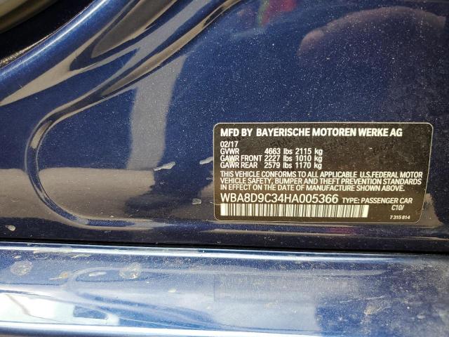 2017 BMW 330 Xi VIN: WBA8D9C34HA005366 Lot: 57473214