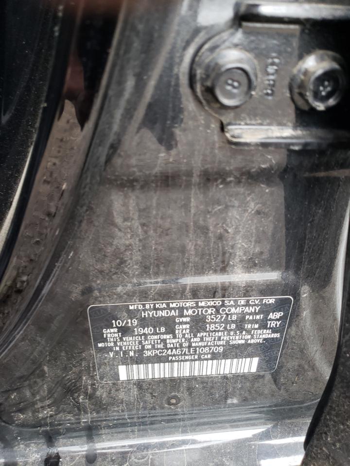 3KPC24A67LE108709 2020 Hyundai Accent Se