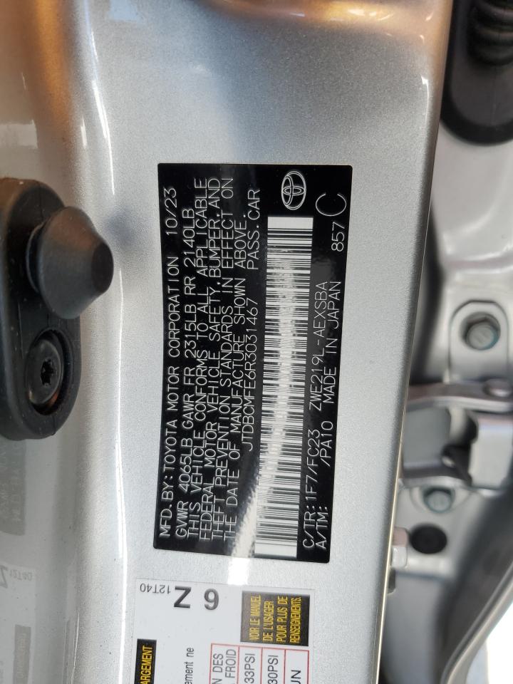 JTDBCMFE6R3031467 TOYOTA COROLLA 2024