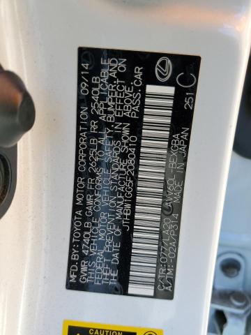 2015 Lexus Es 300H VIN: JTHBW1GG5F2080410 Lot: 57524914