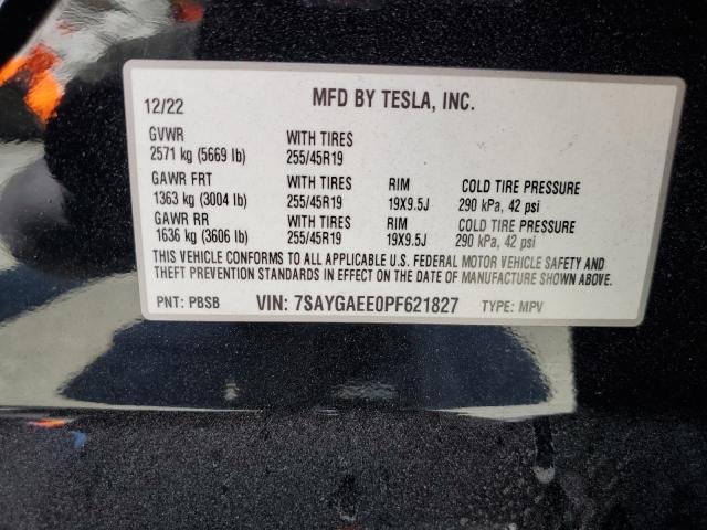 7SAYGAEE0PF621827 2023 Tesla Model Y