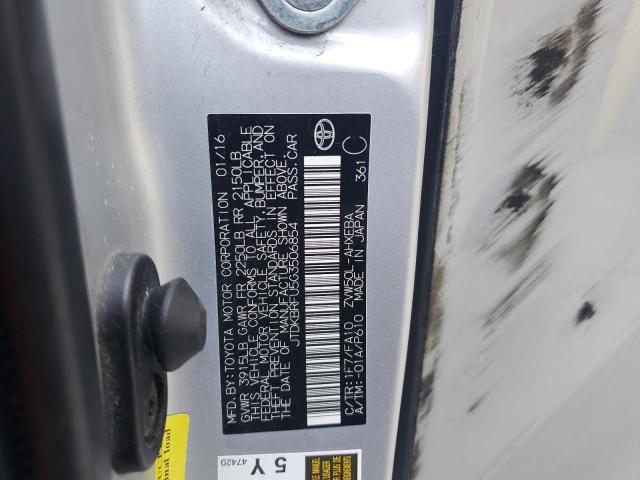 2016 Toyota Prius VIN: JTDKBRFU5G3506854 Lot: 58156744