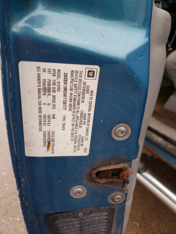 2GCEK19R3W1126177 1998 Chevrolet Gmt-400 K1500