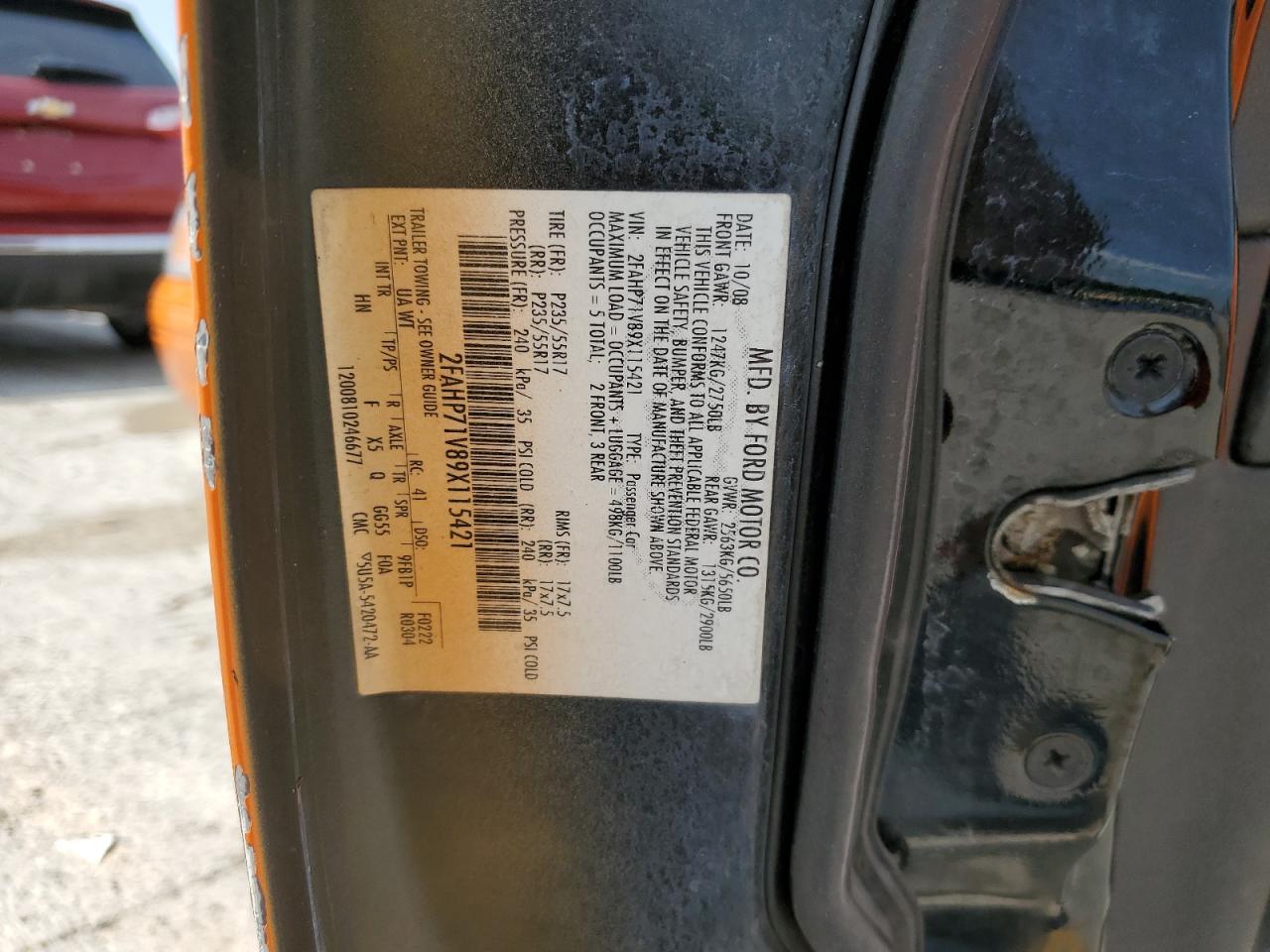 2FAHP71V89X115421 2009 Ford Crown Victoria Police Interceptor