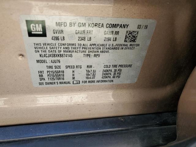 2019 Buick Encore Preferred VIN: KL4CJASBXKB874145 Lot: 60640854